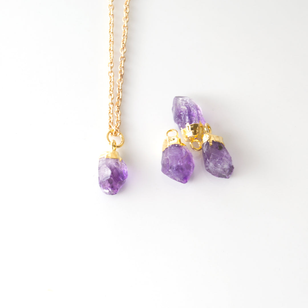Raw Birthstone Necklace