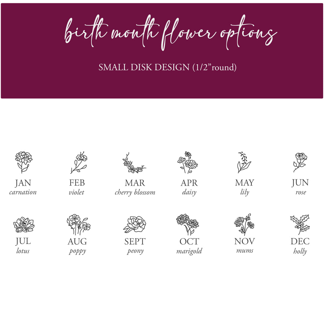 Birth Flower Bangle - GOLD