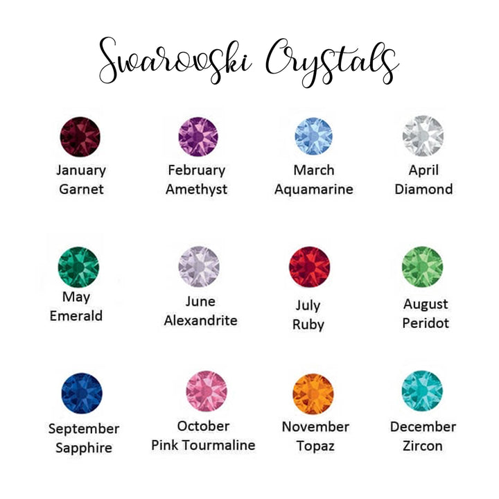 Vertical Bar Birthstone Necklace