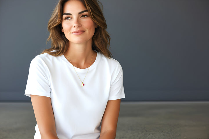 Birthstone + Initial Necklace