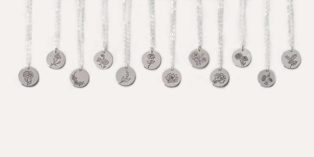 Birth Flower Pendant