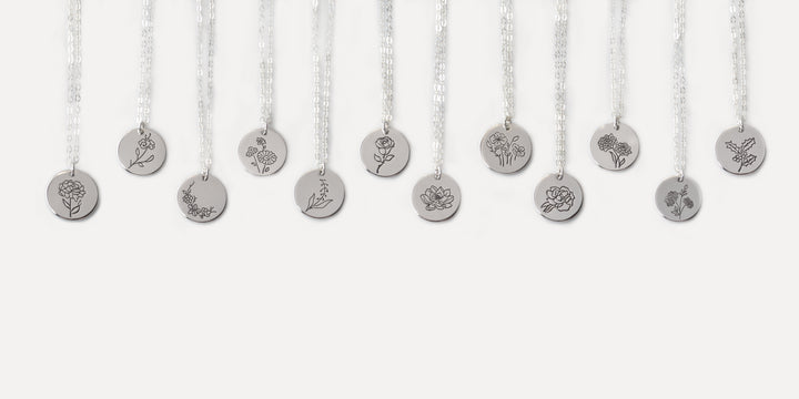 Birth Flower Pendant