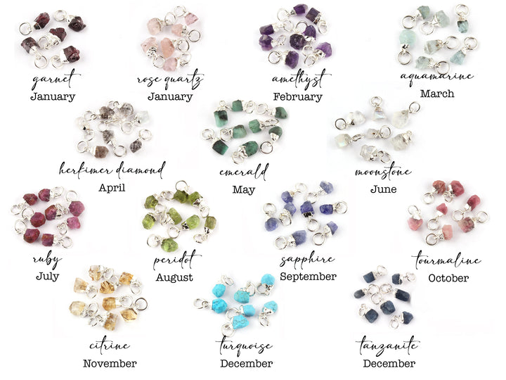 Raw Birthstone Necklace