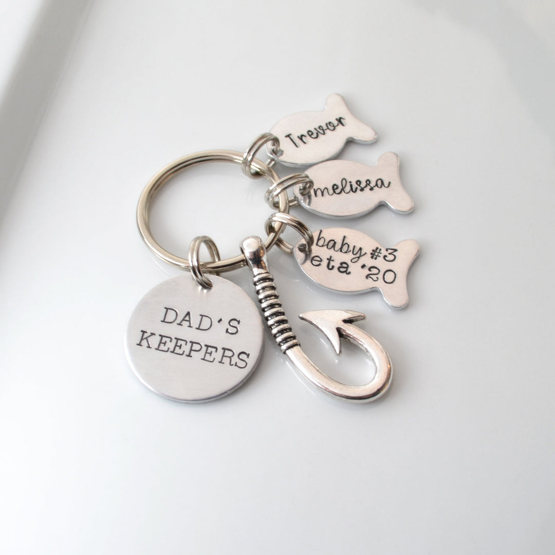 Personalized Fisherman Keychain