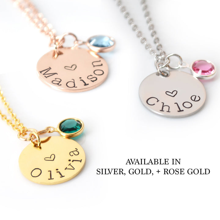 Silver Child Name Necklace