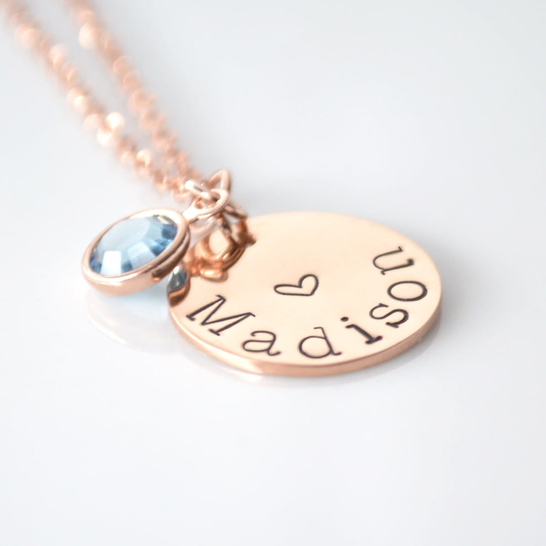 Gold Child Name Necklace