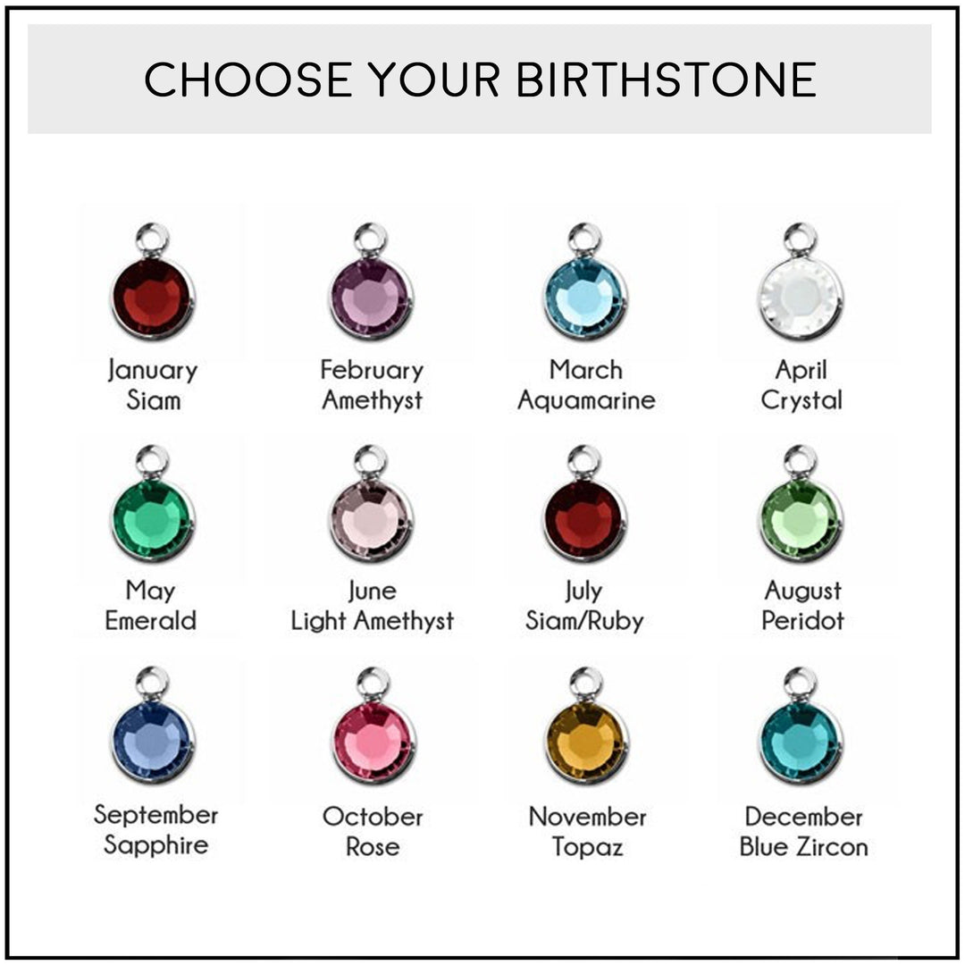 CHARM ONLY - Bar with Birthstone