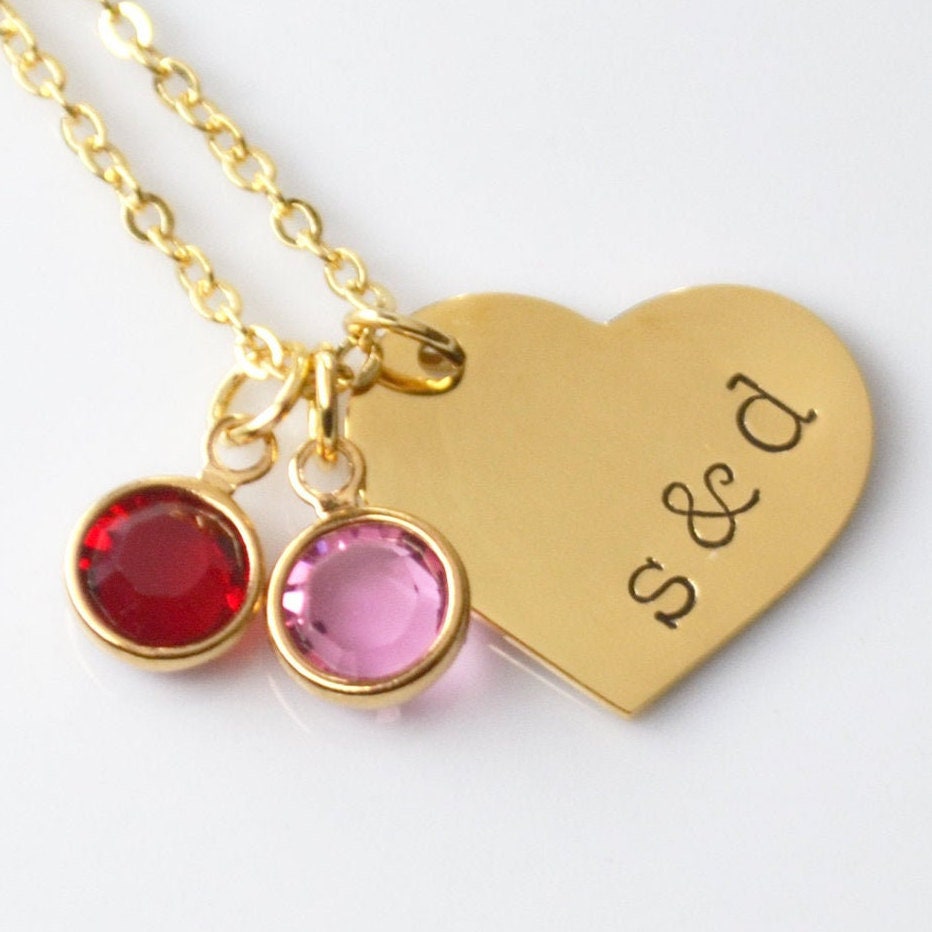 Be My Valentine Birthstone Necklace