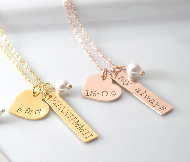 Bridesmaid Charm Necklace