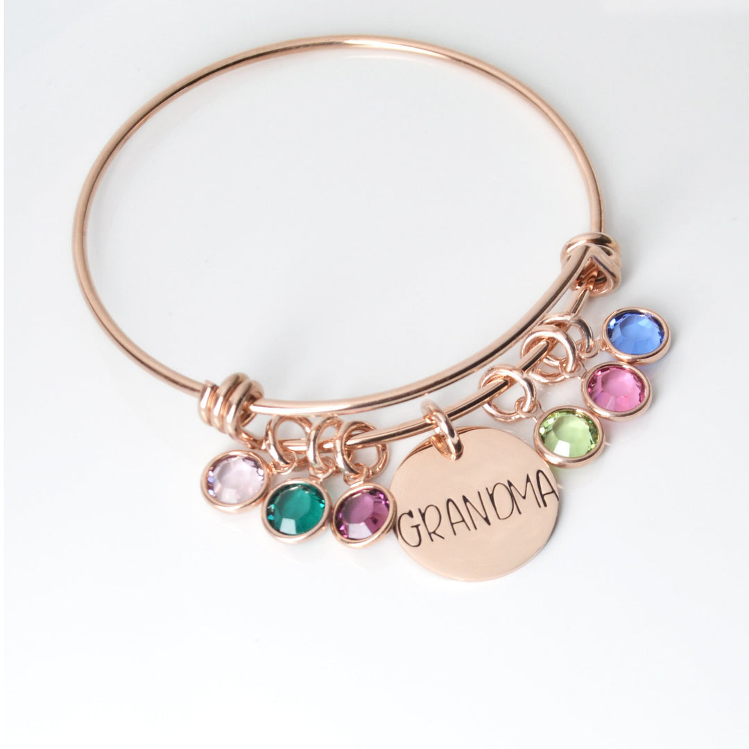 Grandchildren Birthstone Bracelet