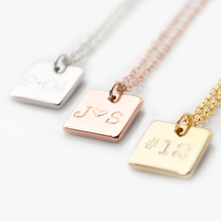 Square Charm Necklace