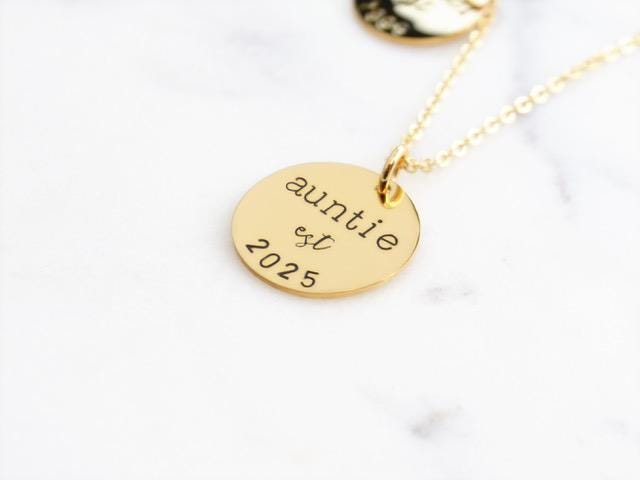 New Aunt Necklace with Established Date