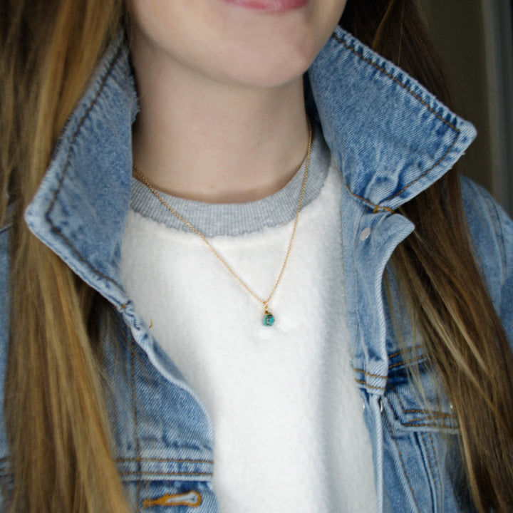 Raw Birthstone Necklace